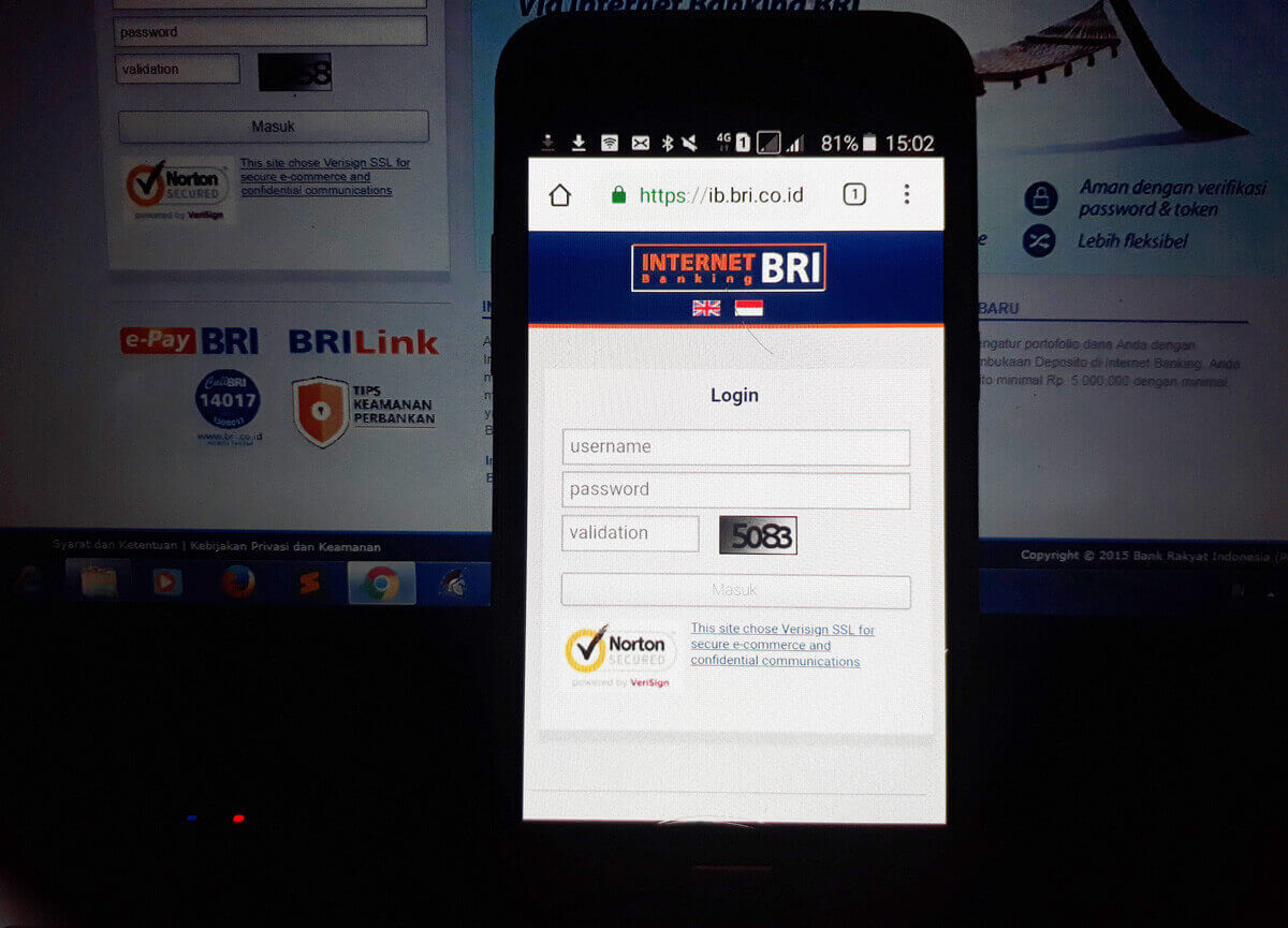 Pilihlah Bank yang sudah mendukung fasilitas internet banking